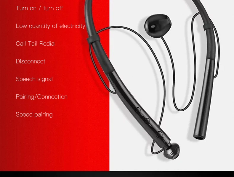 Q14 Bluetooth наушники беспроводные наушники с шейным ремешком стерео гарнитура с защитой от пота магнитные наушники для телефона iPhone Xiaomi LG