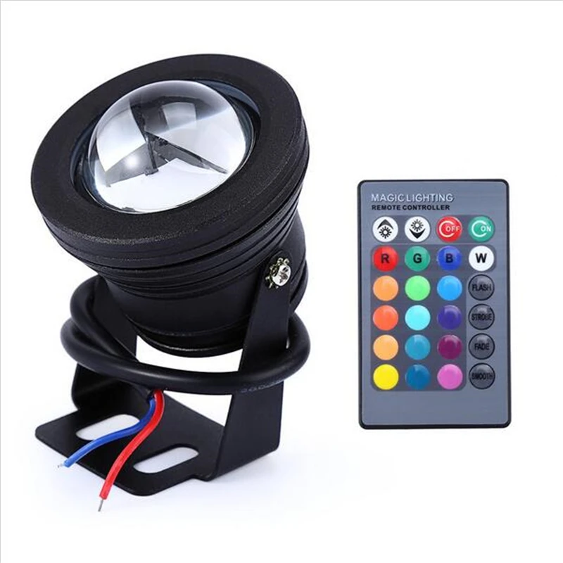 16 видов цветов 10 Вт 12В RGB LED подводный фонтан свет 1000ЛМ плавательный бассейн Пруд