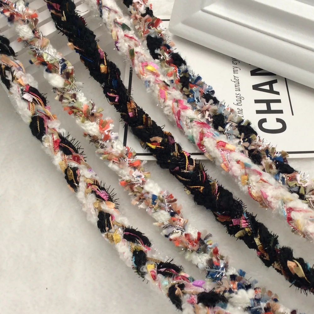 5Meters/lot handmade tassel tapes wool twist lace trim ribbon headband hat scarf fringe accessories width 1.5cm DN442 | Дом и сад