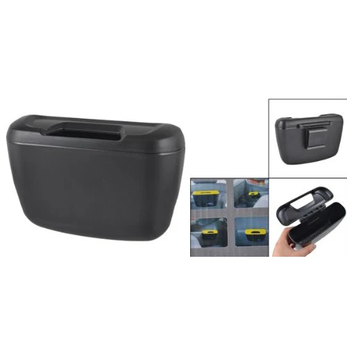 Черный пластиковый ящик для мусора с крючком | Автомобили и мотоциклы