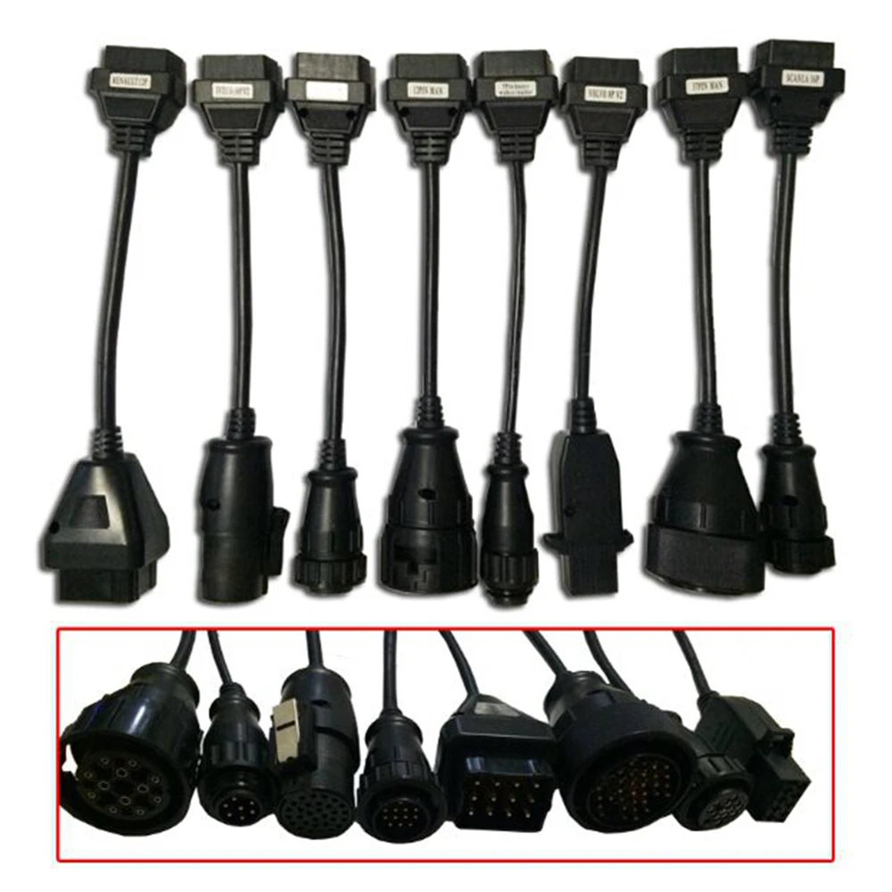 Мульти Diag так же как VD TCS CDP Multidiag Pro с Bluetooth 2015R3 keygen MultiDiag + 8 шт грузовых кабелей DHL