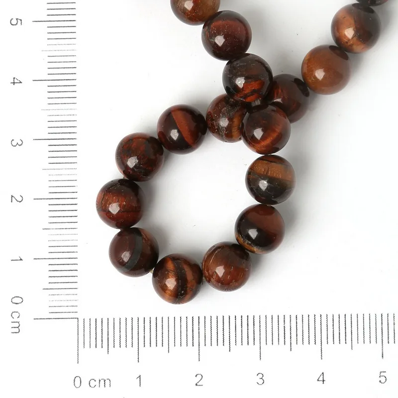 Круглые полудрагоценные бусины NiceBeads 8 мм 10 12 тигровый глаз | Украшения и