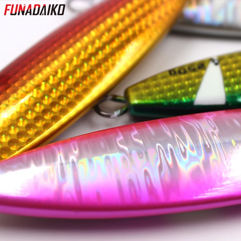 FUNADAIKO Slow Metal Jigging Sinking Glow Jigs 180g 220g 250g Falling luminuous Lure Artificial Bait Fishing Tackle | Спорт и