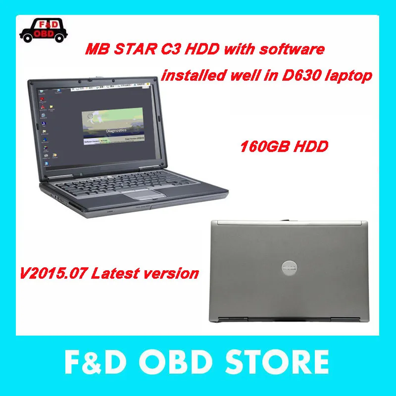 Последние мб звезда C3 программного обеспечения HDD V2015.07 Xdentry с d630 ноутбук установлен хорошо для мб звезды c3 разъем sd разные языки