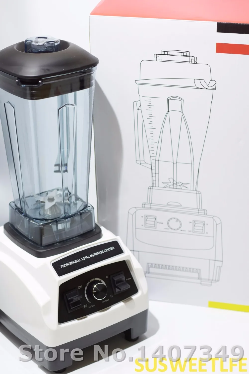 Немецкий двигатель, 3HP, BPA бесплатно, Коммерческий Миксер для смузи, электрический кухонный комбайн, профессиональный блендер