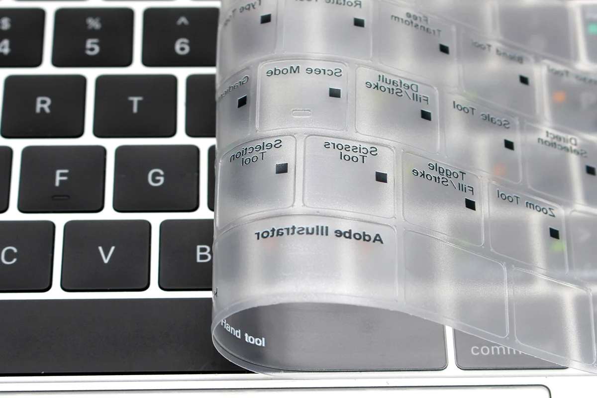 Функциональная термополиуретановая клавиатура с быстрой подсветкой для Macbook Pro 13