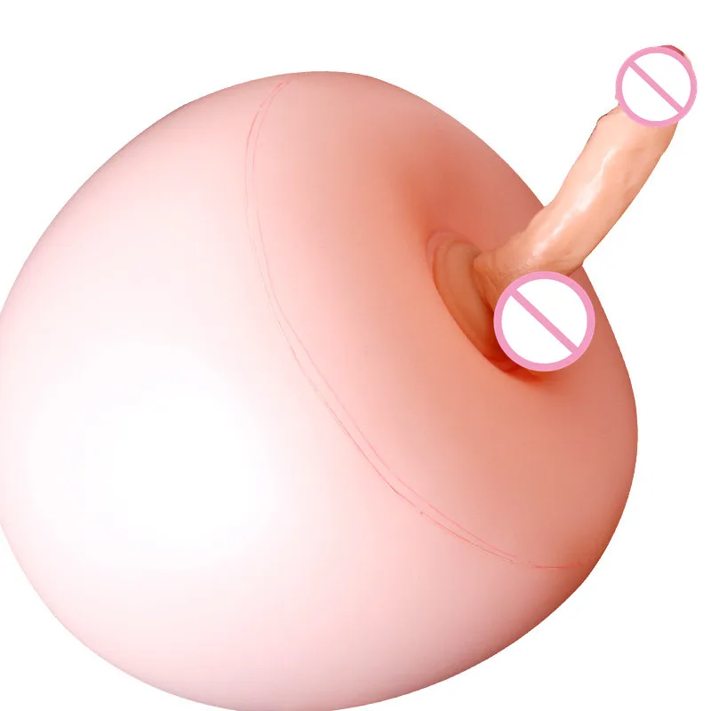 Надувная подушка для секса + большой фаллоимитатор супер реалистичный пенис