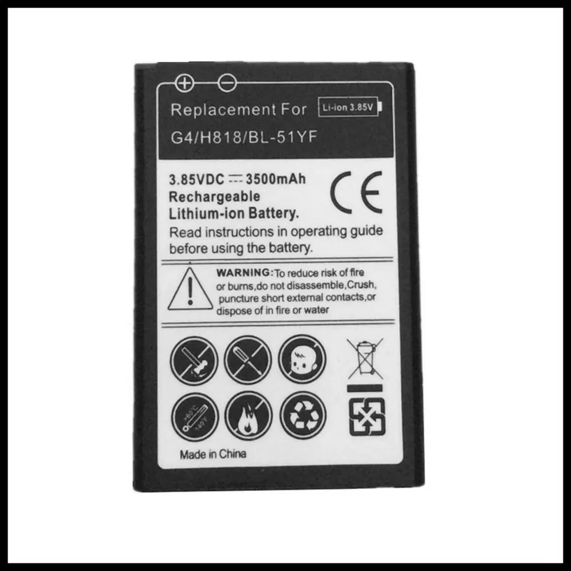 Сменный аккумулятор BL51YF G4 для LG H818 H818N VS999 F500 F500S F500K F500L H815|Аккумуляторы мобильных