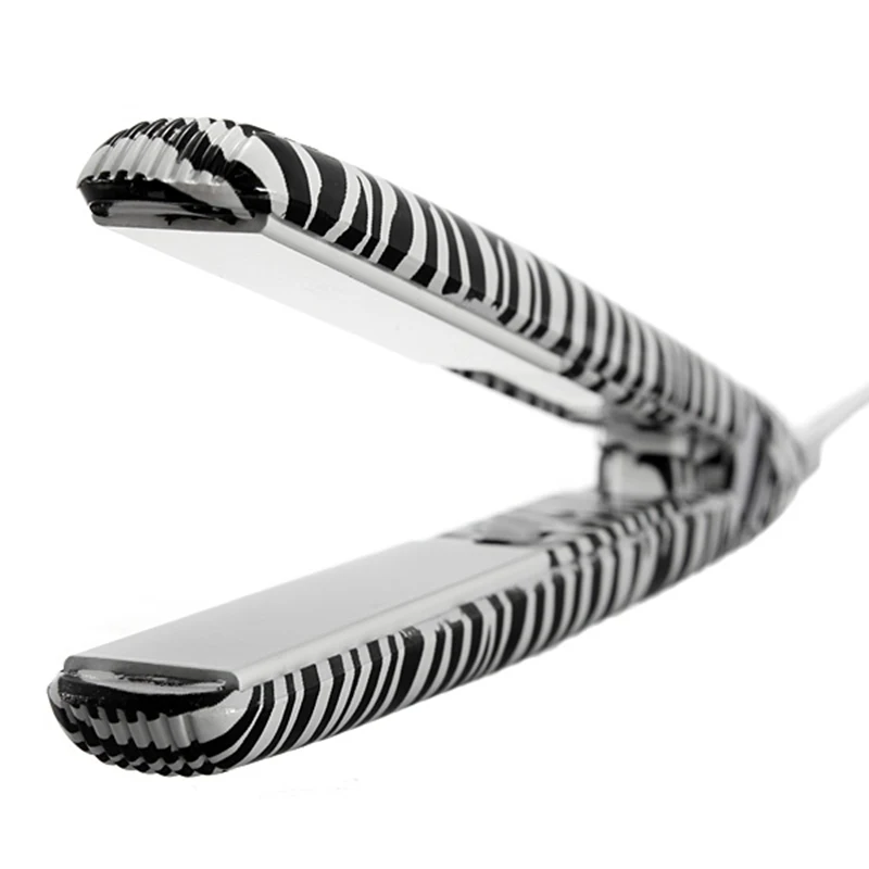 Electronic 2015 New Professional Hairstyling Mini Portable Ceramic Flat Zebra Hair Straightener Irons Styling Tools |