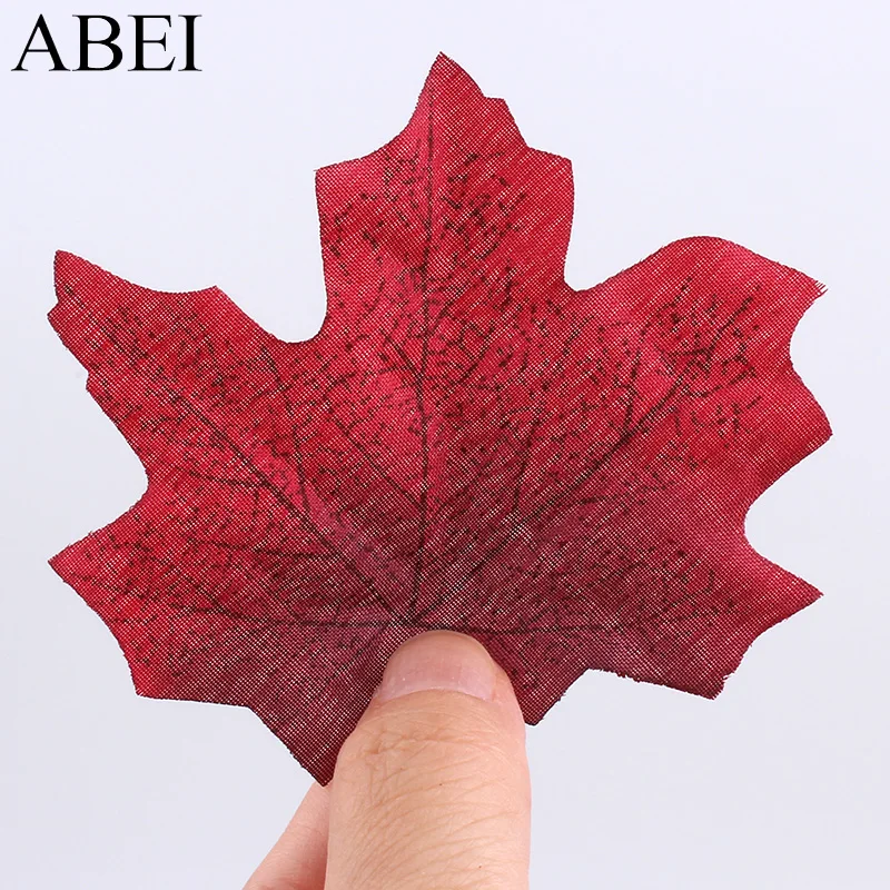 Искусственный Кленовый лист из шелка 100 шт./лот украшение для домашнего стола