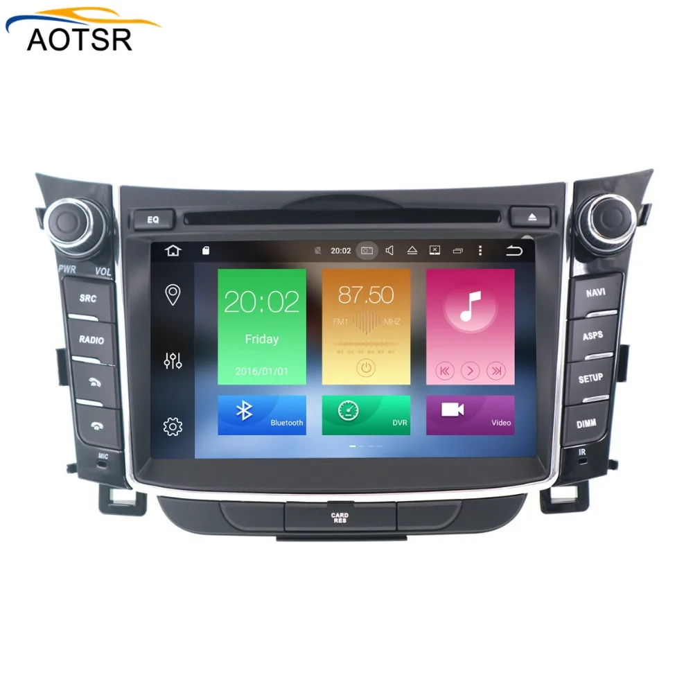Ips экран Android 8,0 Автомагнитола gps стерео для hyundai I30 Elantra GT 2012 2013 автомобильный dvd-плеер головное устройство 8 ядер