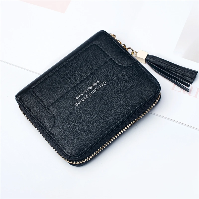 Женский короткий кошелек корейский Повседневный Кошелек с кисточками для карт