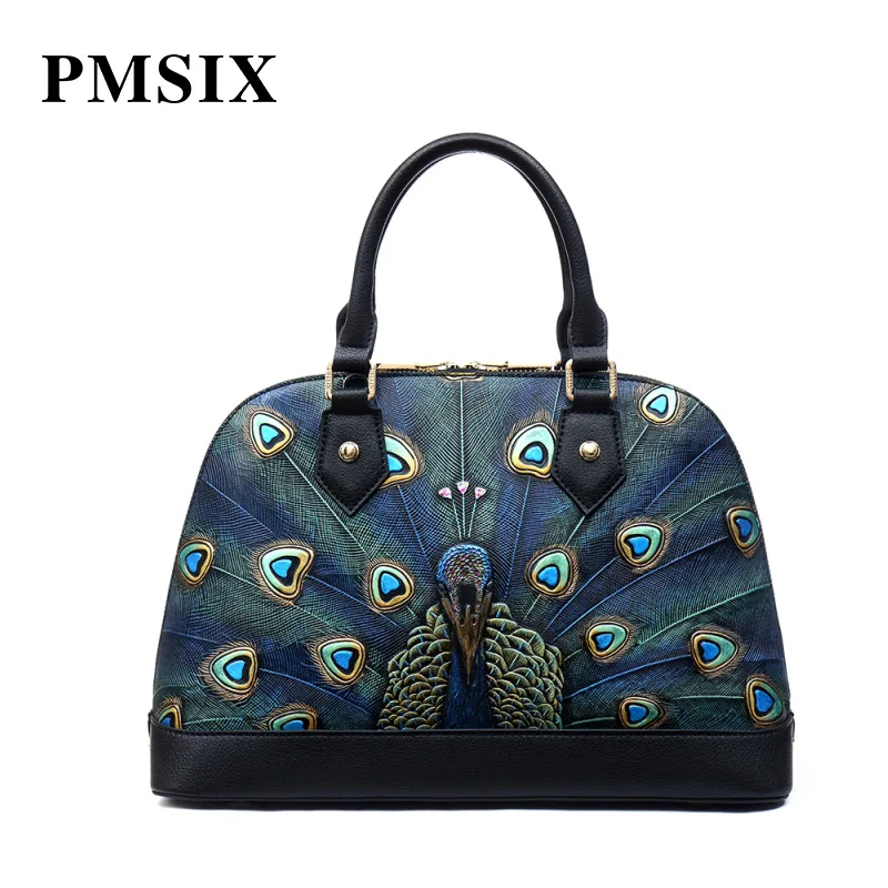 Женская сумка PMSIX брендовая дизайнерская женская тоут Сумки из натуральной кожи