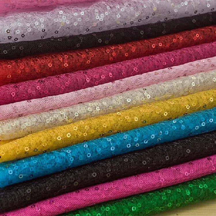 Алмазная сеть babysvish Цветочная кружевная ткань с блестками сетчатый материал