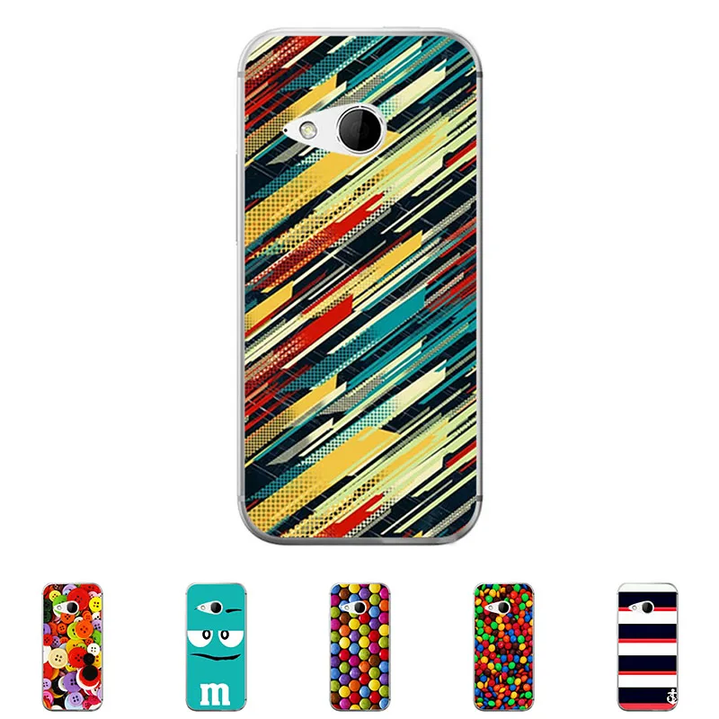 Для HTC One mini 2 M8 Mini Hard Plastic Case Мобильный Крышка Мобильного Телефона Shell Корпус Маски