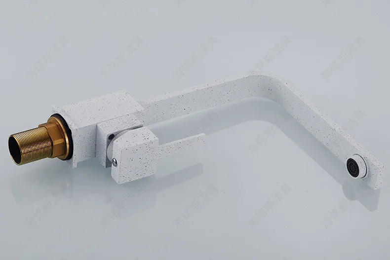 Бесплатная доставка сантехника с белой краской смеситель для кухонной раковины