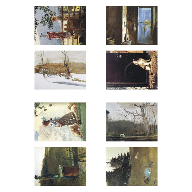 1 шт. Andrew Wyeth известная картина маслом сделай сам Uncut Водонепроницаемый книжка