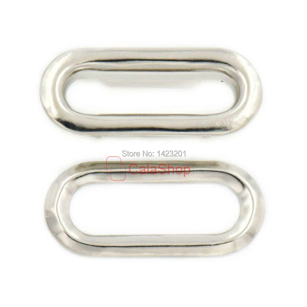50 шт./лот 9 мм x 37 металлические проушины овальной формы с шайбами из парусины | Дом