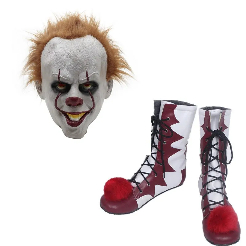 Stephen King's It Clown Pennywise/маскарадные костюмы для взрослых мужчин женщин ботинки на