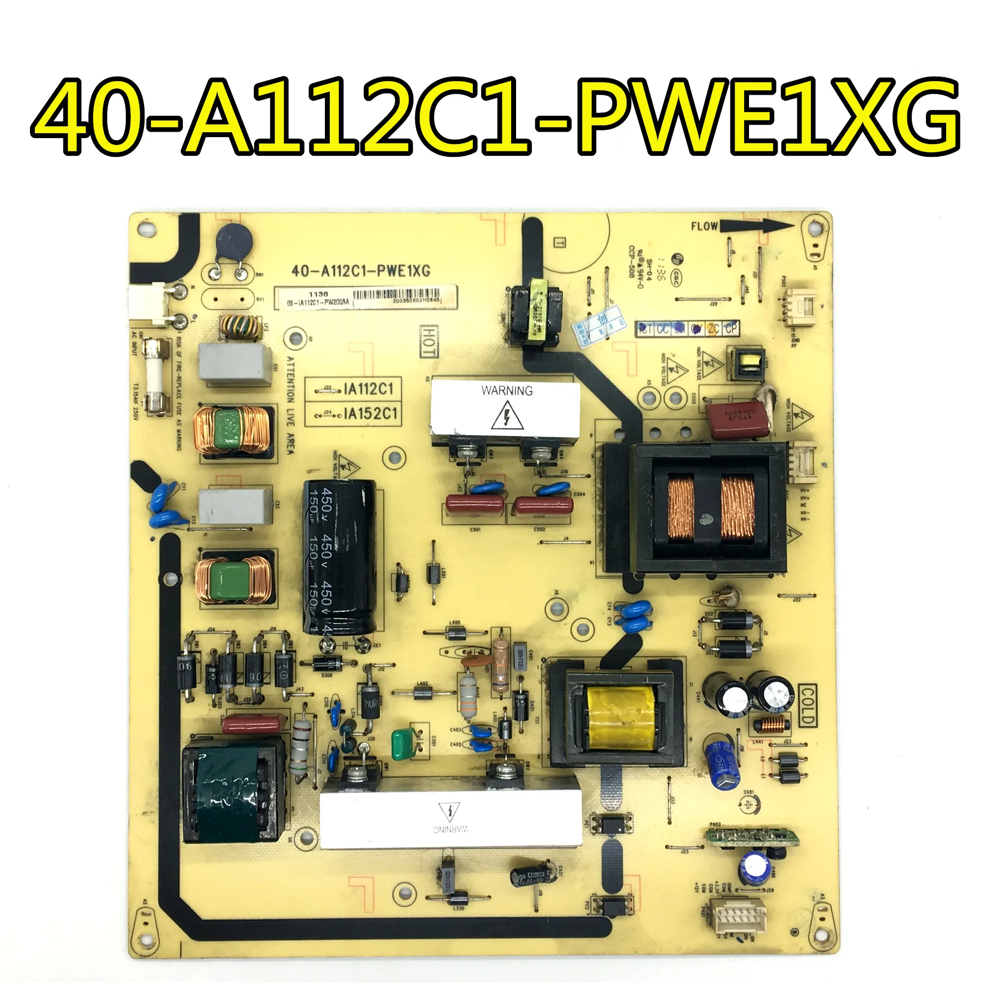 

100% test work for TCL L40P60FBD L42P60FBD power board 40-A112C1-PWE1XG/PWD1XG