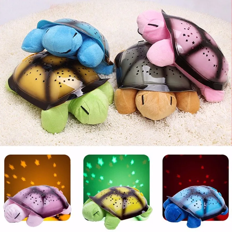 

WINCO Cute Design Led Night Light Star Projector Baby Toy For Children Kids With Novelty Sky Music Turtle Lamp Music Turtle Lamp