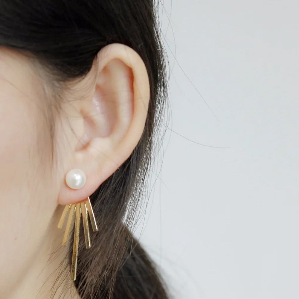 Уникальный Дизайн Искусственный Жемчуг Уха Шпильки Для Женщин Девушки Корейский