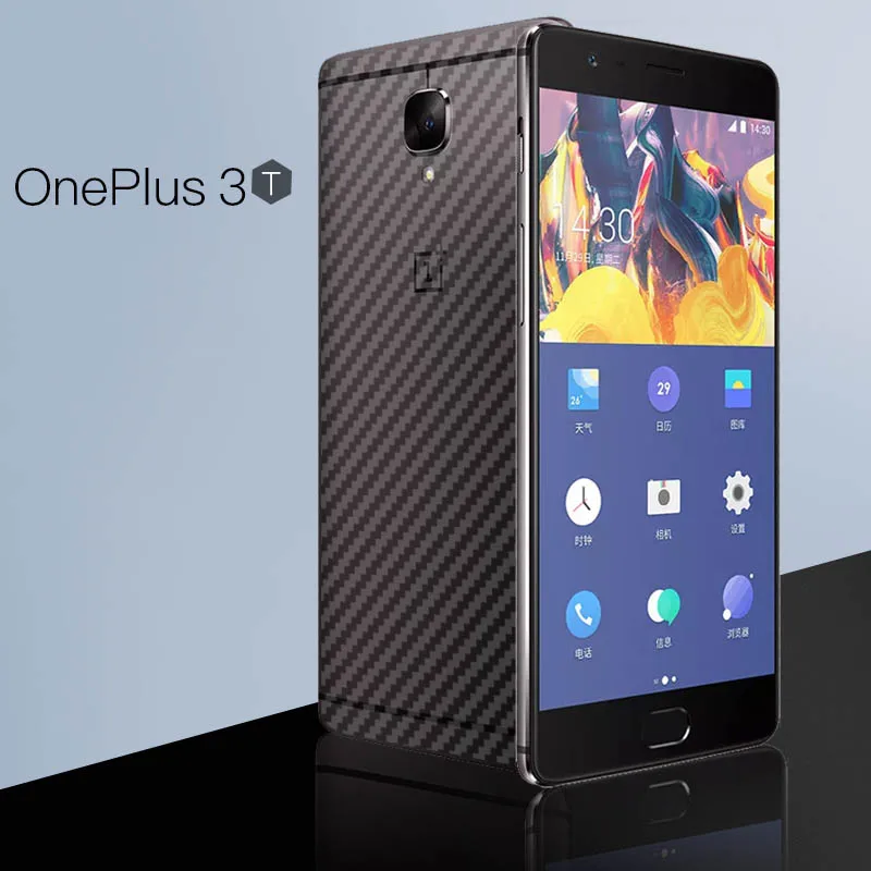 Задняя пленка GXE для Oneplus 3T 3D прозрачная защитная из углеродного волокна 3 2 шт. (не