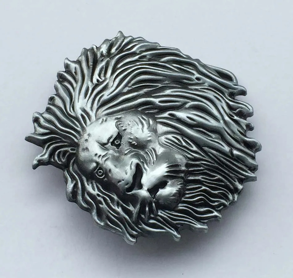 Silver Lion head Fashion men's metal belt buckle suitable for 4cm wideth with continous stock | Дом и сад