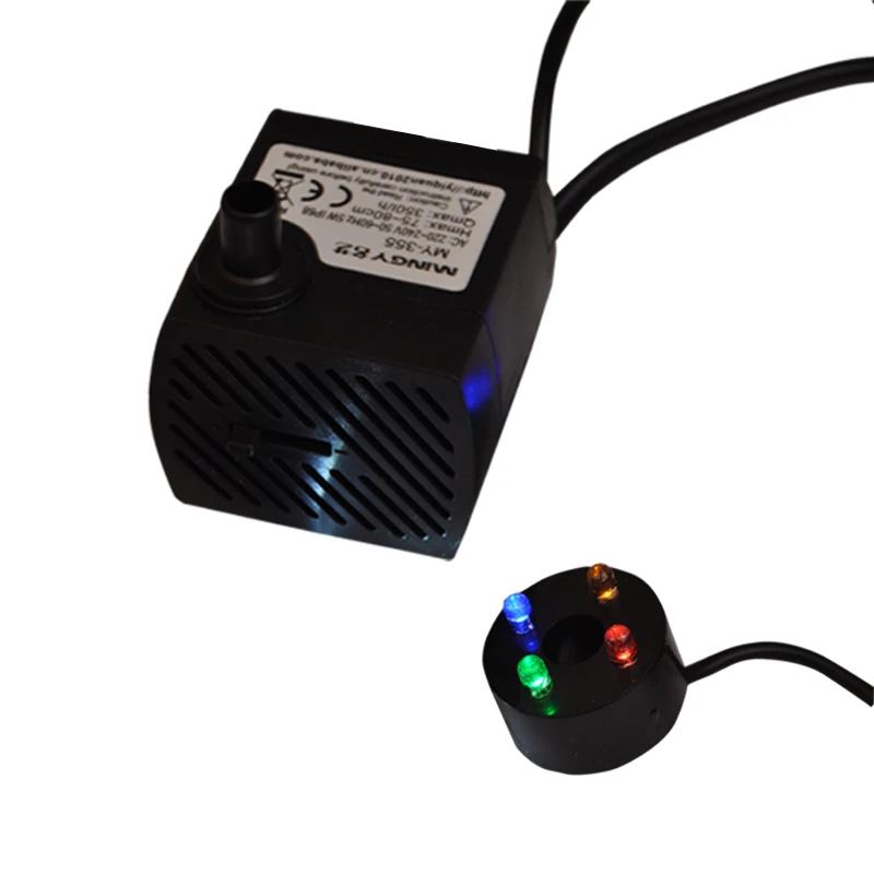 Светильник с мини насосом 220 В аксессуары для водяного фонтана аквариум
