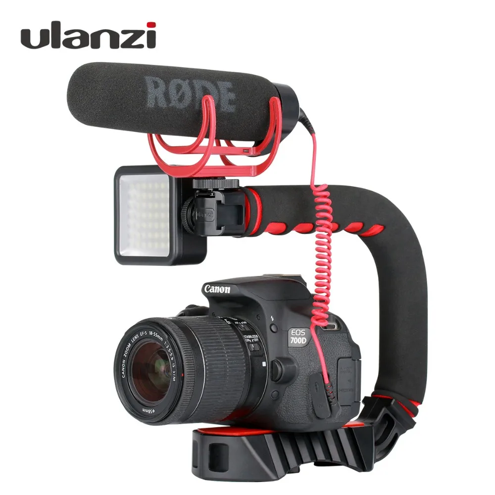 Ulanzi U-Grip Pro тройное крепление для обуви 5D2 стабилизатор steadicam ручка Видео Camra смартфон Rig Сумка для фотоаппарата Nikon Canon iPhone X 8