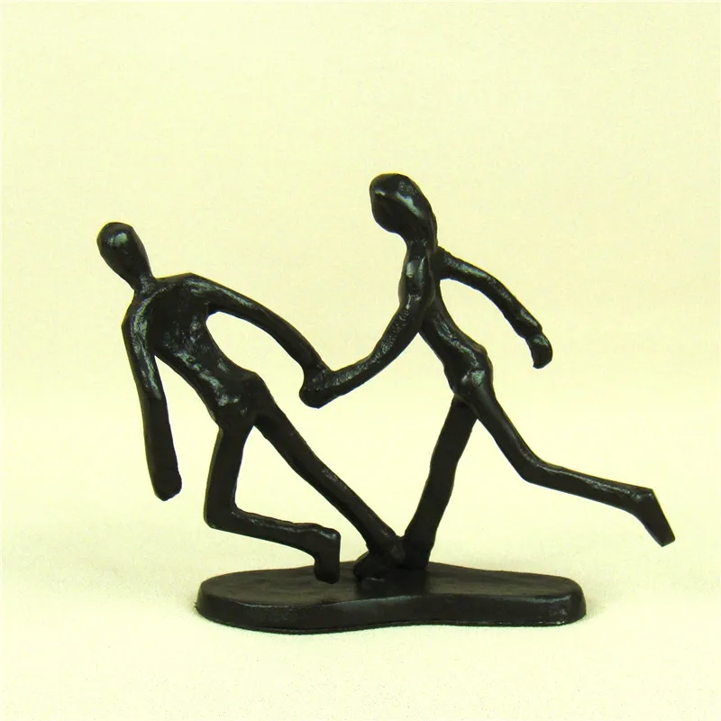 Чугунная Беговая Статуэтка для любителей миниатюрная абстракция металла