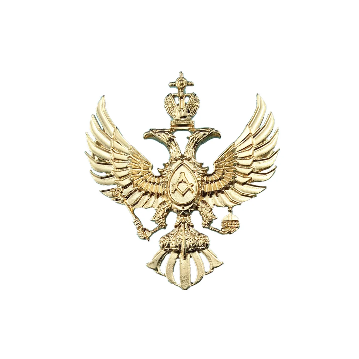 Фото Русский масонских двуглавый орел позолота масоном значки Pin Россия Mason член