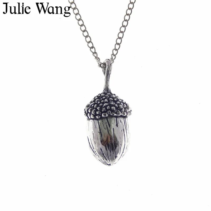 Julie Wang 1 шт. винтажное длинное ожерелье из сплава в виде большого желудка