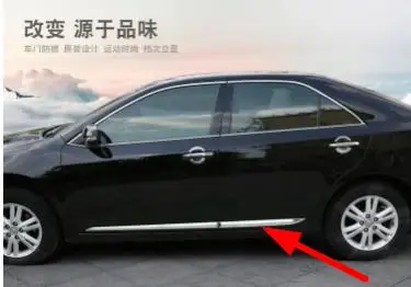 Для Toyota Camry 2012- нержавеющая сталь хром наружная Боковая дверь корпус литье стример полосы крышка отделка украшения 4 шт