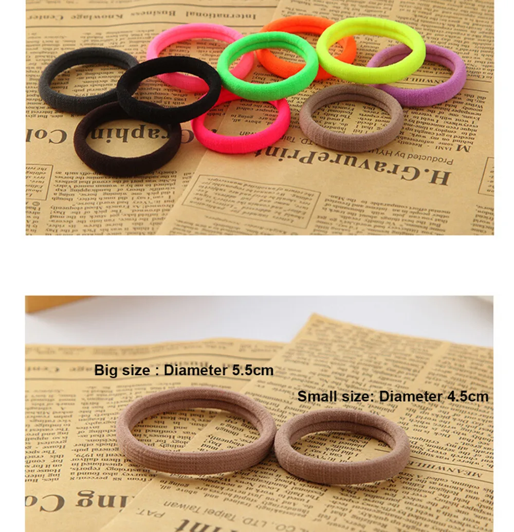 20 шт./лот Цветной волос держатели резинки Женские аксессуары для девочек Для