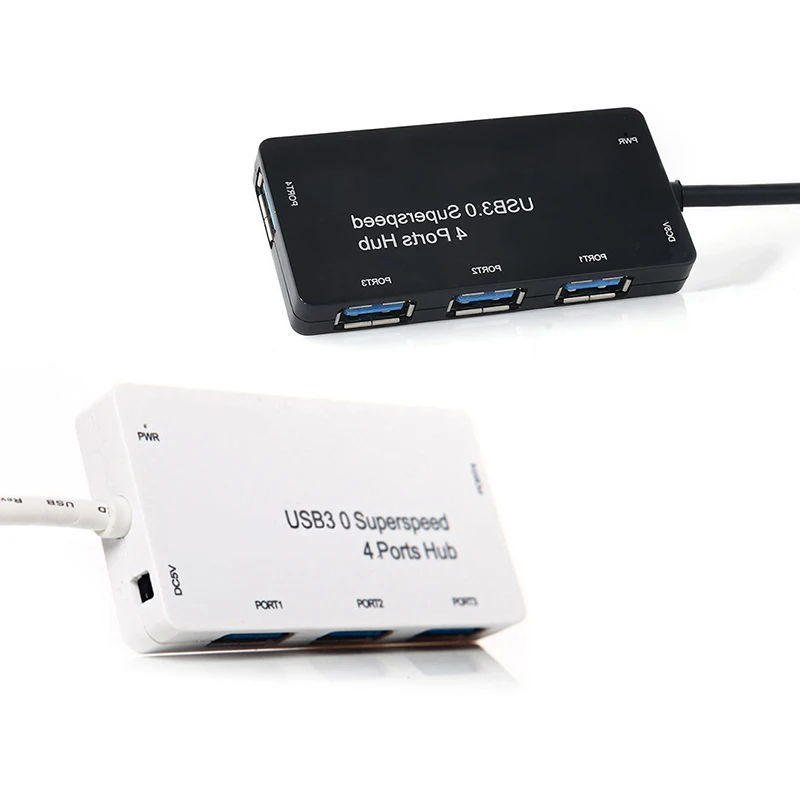 Мини USB 3,0 концентратор 4 Порты и разъёмы USB концентратор 5 Гбит/с супер-Скорость Высокое качество USB разветвитель адаптер Компьютерные Periphearls для портативных ПК Тетрадь
