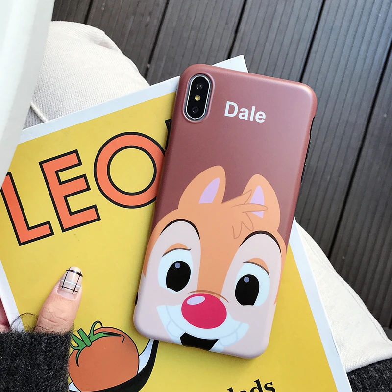 Мультяшный Chipmunk чехол для iPhone X XS MAX XR 7 8 Plus милый Coque чип и Дейл белка чехол для iphone 8 7 6 6s Plus Fundas