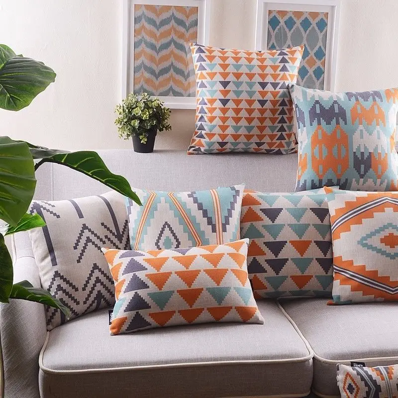 8 узоров в ацтекском стиле с геометрическим принтом стрелы пастельных ацтеков