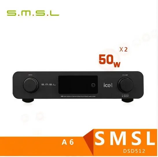 Цифровой декодер HOTSMSL A6 AK4452 50Wx2 Hi Fi аудио DSD512 оптический/коаксиальный/XMOS/USB DAC 384