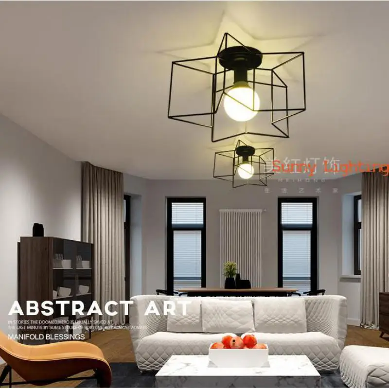 Потолочная лампа с пентаграммой для детей светодиодная кухни столовой