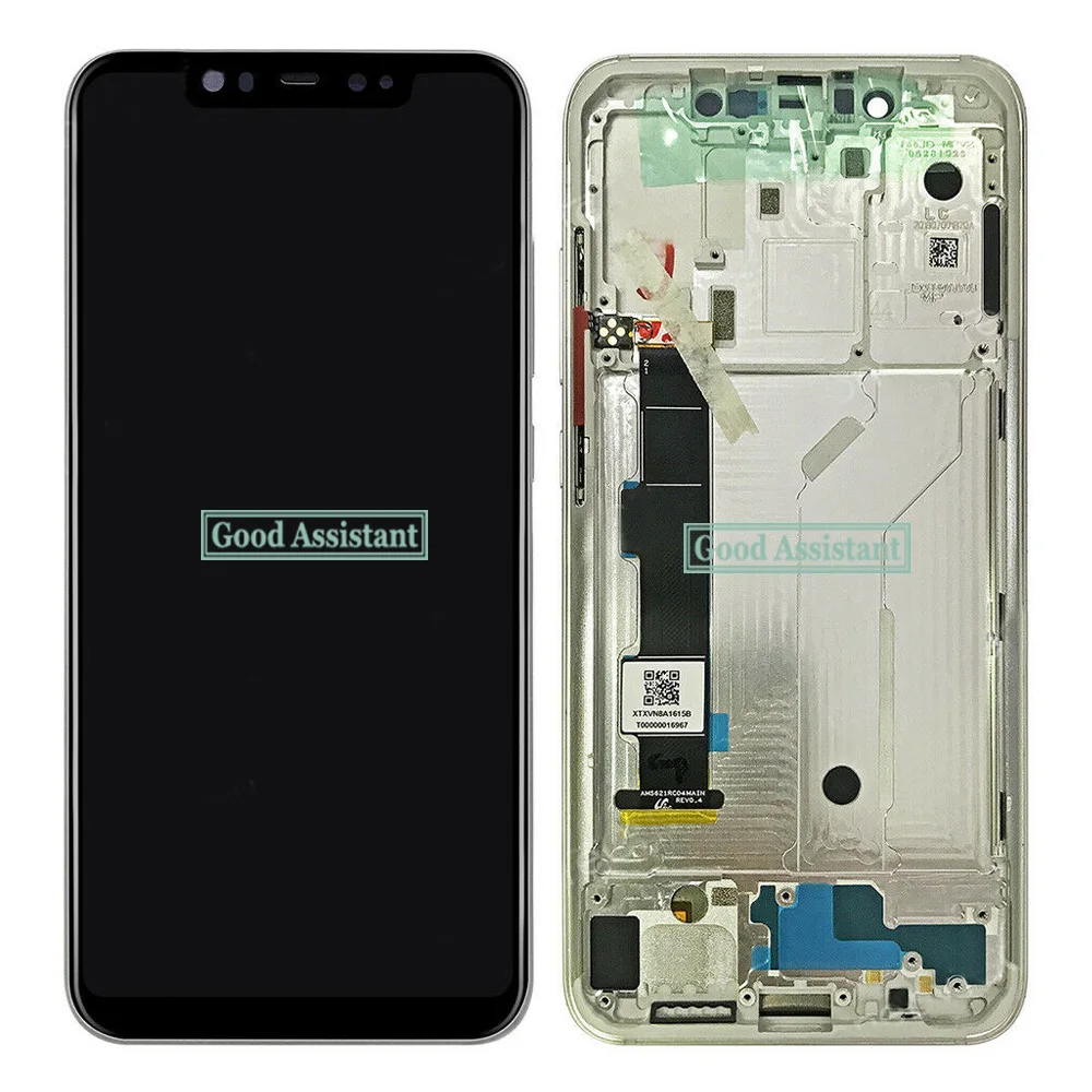 Протестированный высококачественный 6,2 дюймовый ЖК-дисплей для Xiaomi mi 8 mi 8, кодирующий преобразователь сенсорного экрана в сборе, запасные части с рамкой