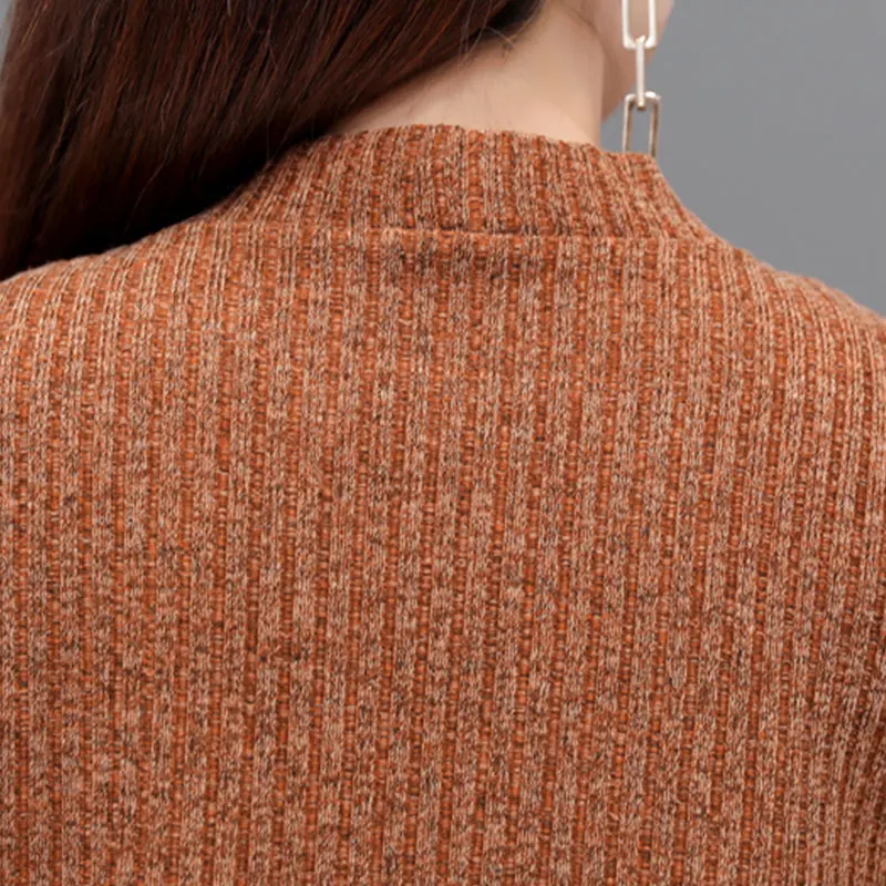 Knitwear Women 2019 Autumn Winter Loose Cardigan Coat Brown Fashion Long Sectioncasaco Feminino Female Plus Size Sweater SS09 |