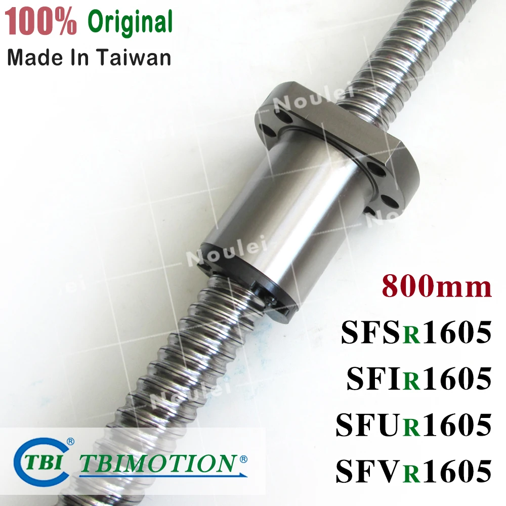 TBI 1605 C5 800 мм шариковый винт 5 свинец с SFU1605 SFS1605 шариковая гайка + конец