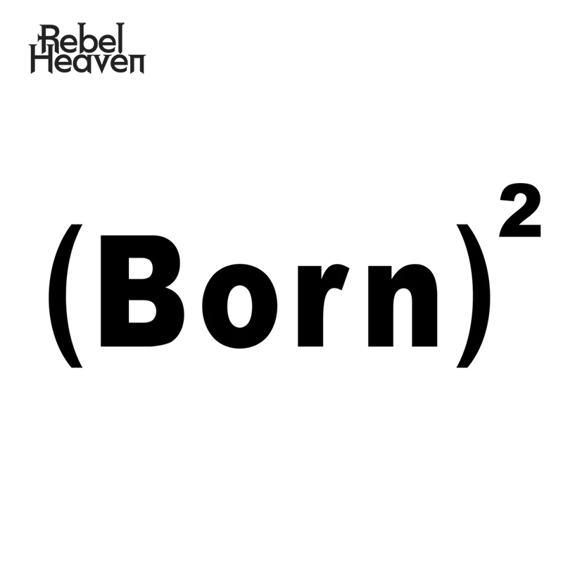 Rebel небеса стикер автомобиля Виний JDM декоративное окно Born Again христианские