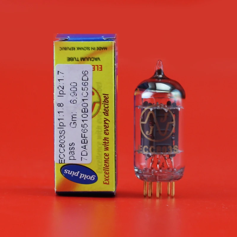 2 шт. золотые шпильки JJ Tesla ECC803S (12AX7 /ECC803)|12ax7|tesla |