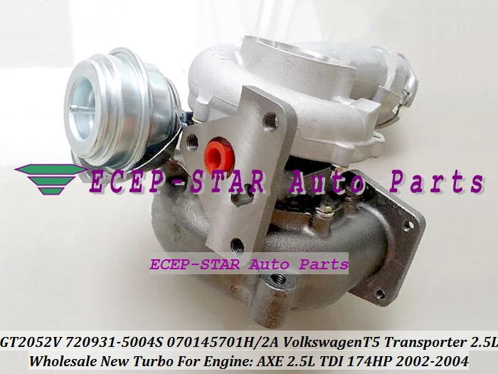 Бесплатная доставка GT2052V 720931 720931-5004S 720931-0003 720931-0001 070145702A 070145702AX 070145702AV Turbo для VW T5 2.5l