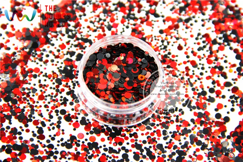 RAP321 252 смешивание цветов точечные фигуры круглые Блестки для дизайна ногтей гель