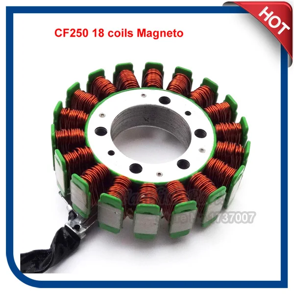 18 Coils Stator For GY6 250cc Scooter Go Kart CF250 MOTO V3 V5 HONDA CN250 CH250 |