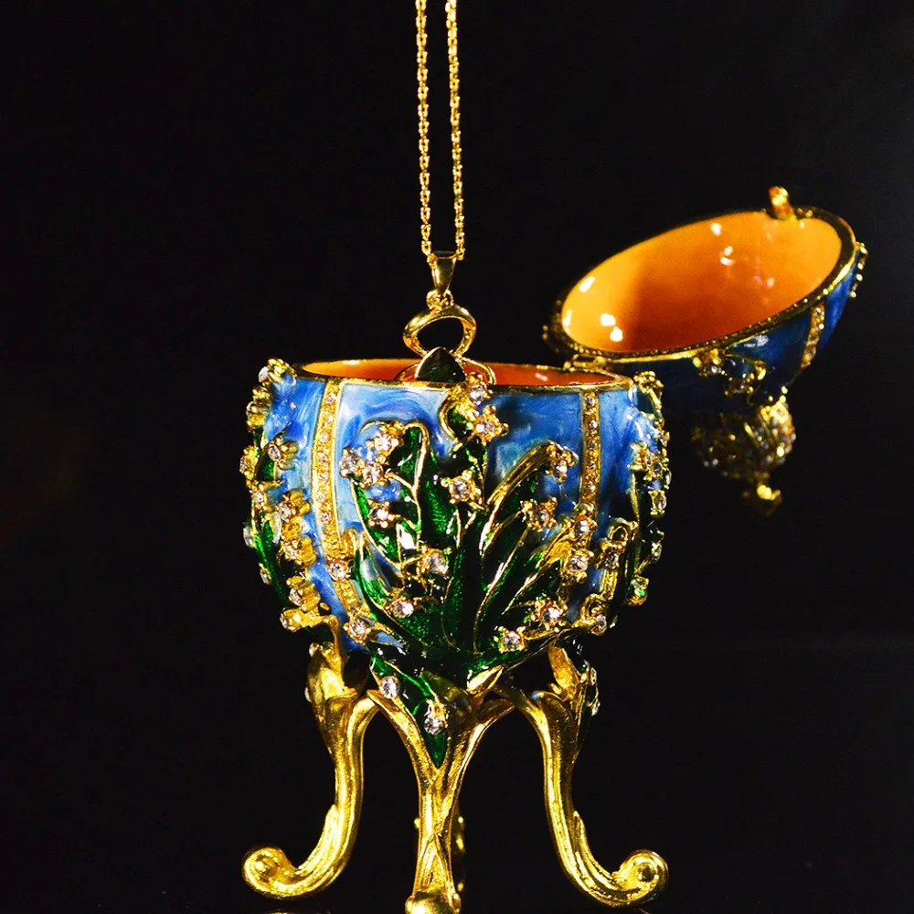 Qifu домашний модный металлический религиозный талисман Коллекция декора qifu Faberge яйцо домашний декор