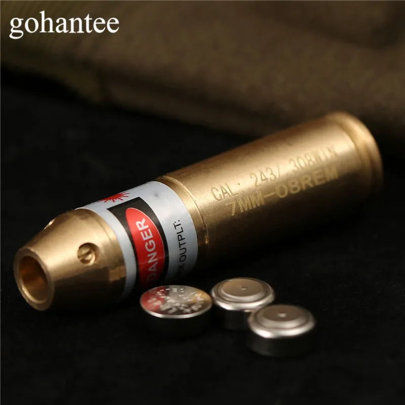 Gohantee охота с визированием Тактический Cal. 308. 243 Картридж Red Dot лазер с визированием винтовки/пистолет 308 243 Калибр Коллиматорный прицел